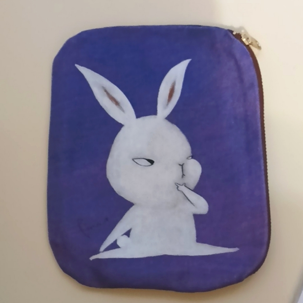 Pencil Case/pouch/bag (rabbit illustration)